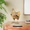 13.25" Bronze Patina Chicken Metal Garden Sculpture